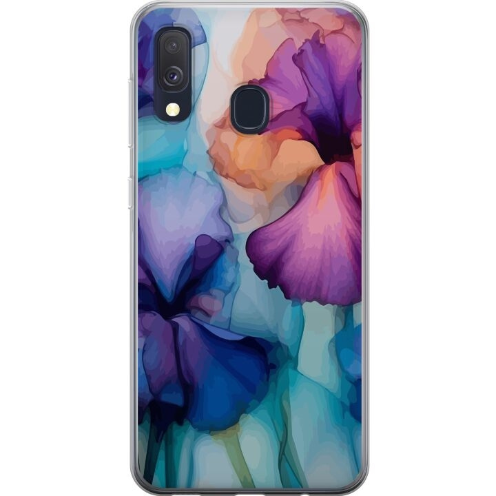 Mobilcover til Samsung Galaxy A40 med Magiske blomster motiv i gruppen SMARTPHONES & TABLETS / Mobil Beskyttelse / Samsung hos TP E-commerce Nordic AB (A59474)