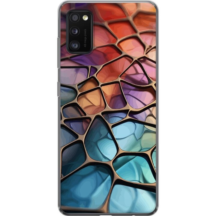 Mobilcover til Samsung Galaxy A41 med Metallict mønster motiv i gruppen SMARTPHONES & TABLETS / Mobil Beskyttelse / Samsung hos TP E-commerce Nordic AB (A59535)