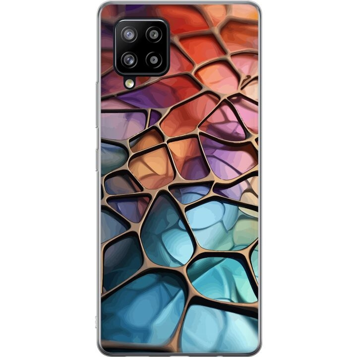 Mobilcover til Samsung Galaxy A42 5G med Metallict mønster motiv i gruppen SMARTPHONES & TABLETS / Mobil Beskyttelse / Samsung hos TP E-commerce Nordic AB (A59589)