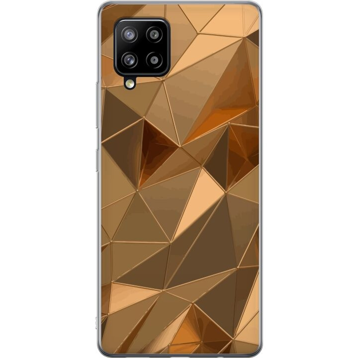 Mobilcover til Samsung Galaxy A42 5G med 3D Guld motiv i gruppen SMARTPHONES & TABLETS / Mobil Beskyttelse / Samsung hos TP E-commerce Nordic AB (A59603)