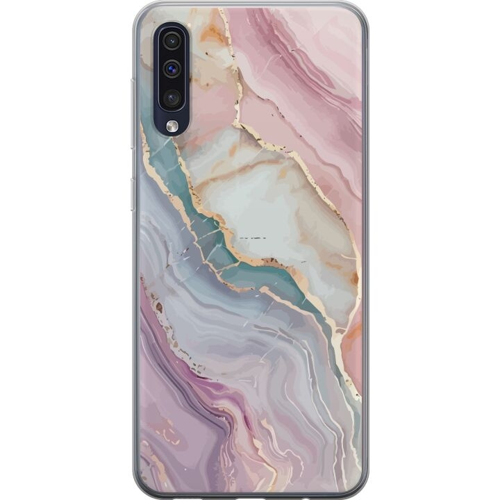 Mobilcover til Samsung Galaxy A50 med Marmor motiv i gruppen SMARTPHONES & TABLETS / Mobil Beskyttelse / Samsung hos TP E-commerce Nordic AB (A59655)