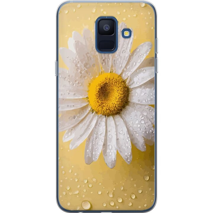 Mobilcover til Samsung Galaxy A6 (2018) med Porcelænsblomst motiv i gruppen SMARTPHONES & TABLETS / Mobil Beskyttelse / Samsung hos TP E-commerce Nordic AB (A59984)