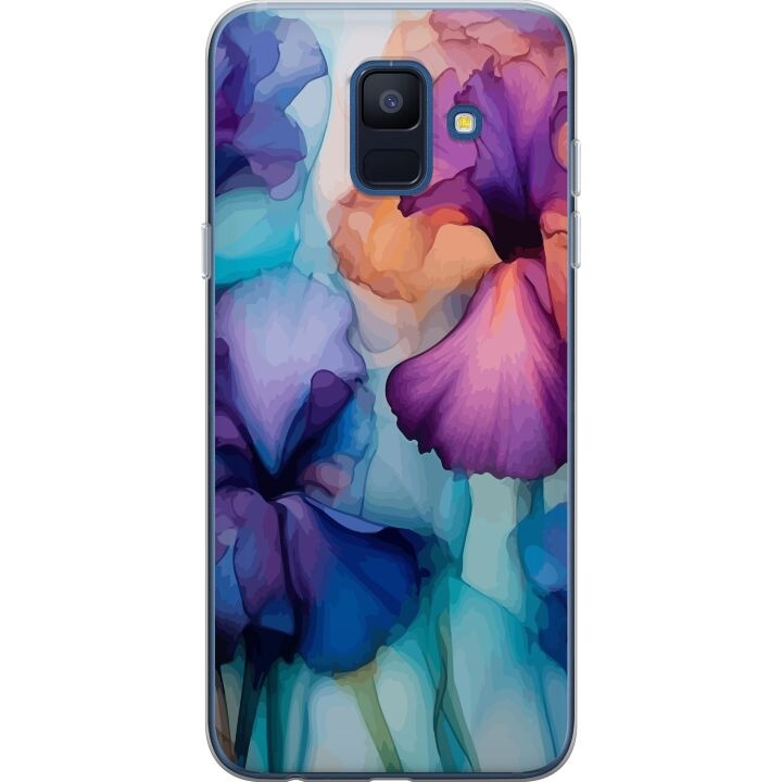 Mobilcover til Samsung Galaxy A6 (2018) med Magiske blomster motiv i gruppen SMARTPHONES & TABLETS / Mobil Beskyttelse / Samsung hos TP E-commerce Nordic AB (A59987)