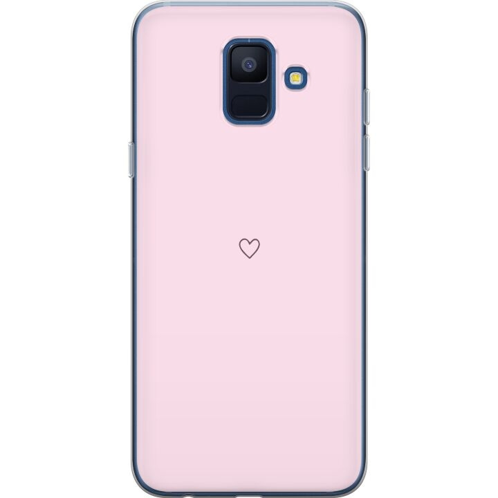 Mobilcover til Samsung Galaxy A6 (2018) med Hjerte motiv i gruppen SMARTPHONES & TABLETS / Mobil Beskyttelse / Samsung hos TP E-commerce Nordic AB (A60003)