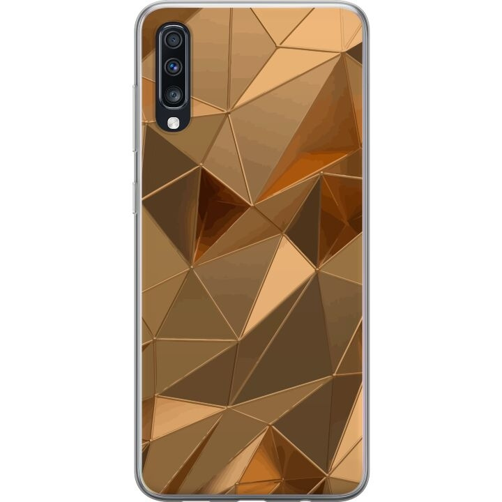 Mobilcover til Samsung Galaxy A70 med 3D Guld motiv i gruppen SMARTPHONES & TABLETS / Mobil Beskyttelse / Samsung hos TP E-commerce Nordic AB (A60035)