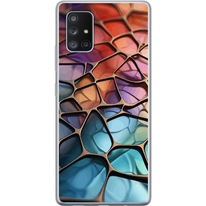 Mobilcover til Samsung Galaxy A71 5G med Metallict mønster motiv i gruppen SMARTPHONES & TABLETS / Mobil Beskyttelse / Samsung hos TP E-commerce Nordic AB (A60102)