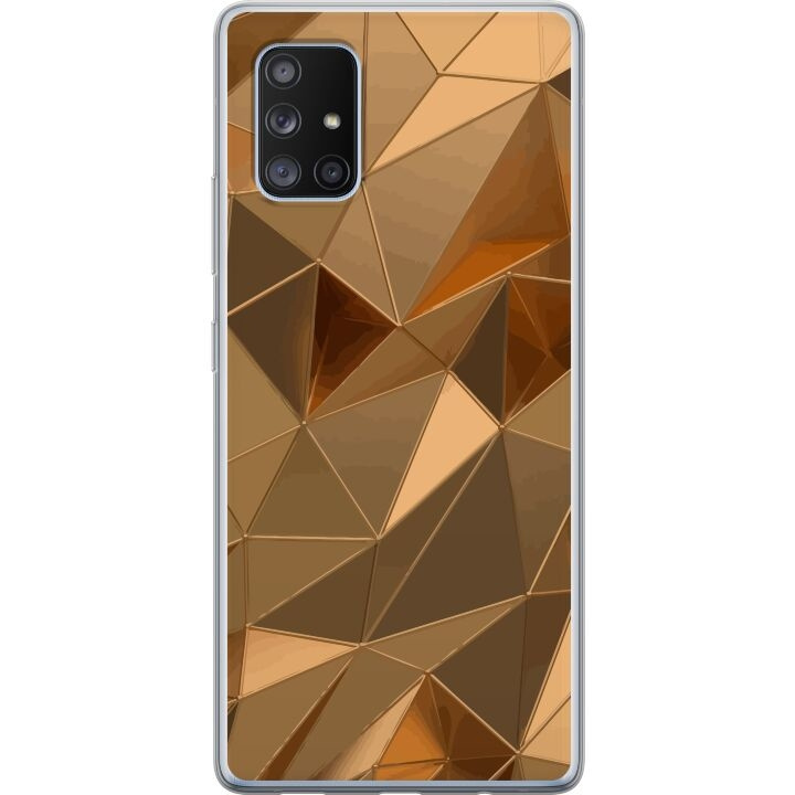 Mobilcover til Samsung Galaxy A71 5G med 3D Guld motiv i gruppen SMARTPHONES & TABLETS / Mobil Beskyttelse / Samsung hos TP E-commerce Nordic AB (A60116)