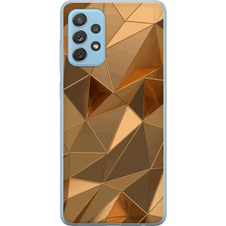 Mobilcover til Samsung Galaxy A72 5G med 3D Guld motiv i gruppen SMARTPHONES & TABLETS / Mobil Beskyttelse / Samsung hos TP E-commerce Nordic AB (A60170)