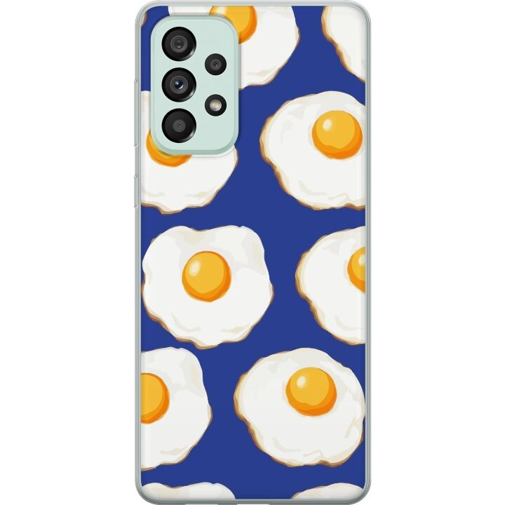 Mobilcover til Samsung Galaxy A73 5G med Stegte æg motiv i gruppen SMARTPHONES & TABLETS / Mobil Beskyttelse / Samsung hos TP E-commerce Nordic AB (A60179)