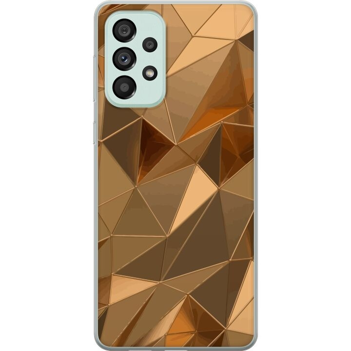 Mobilcover til Samsung Galaxy A73 5G med 3D Guld motiv i gruppen SMARTPHONES & TABLETS / Mobil Beskyttelse / Samsung hos TP E-commerce Nordic AB (A60197)