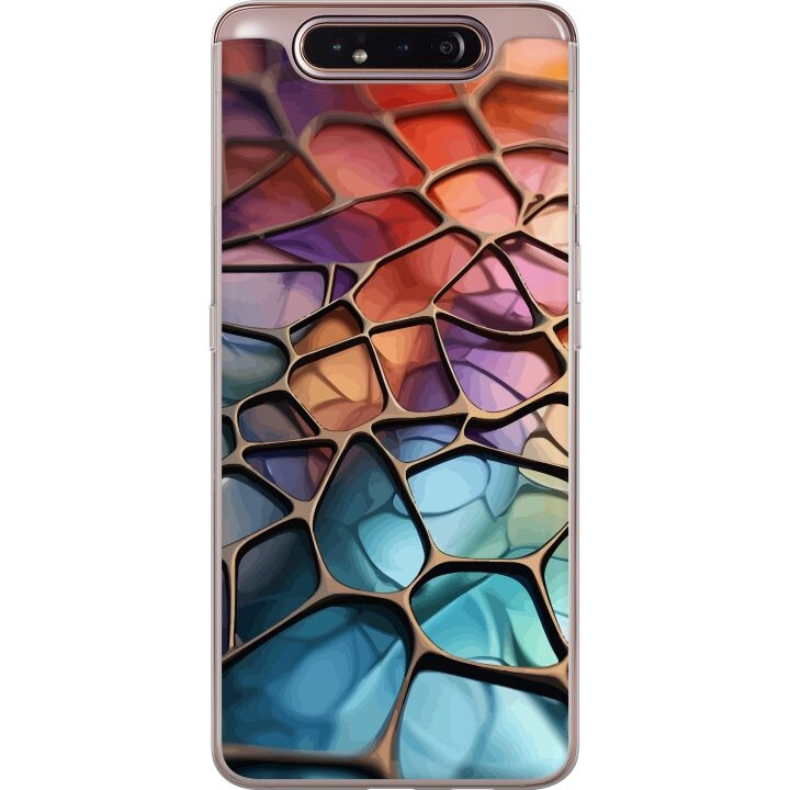 Mobilcover til Samsung Galaxy A80 med Metallict mønster motiv i gruppen SMARTPHONES & TABLETS / Mobil Beskyttelse / Samsung hos TP E-commerce Nordic AB (A60237)