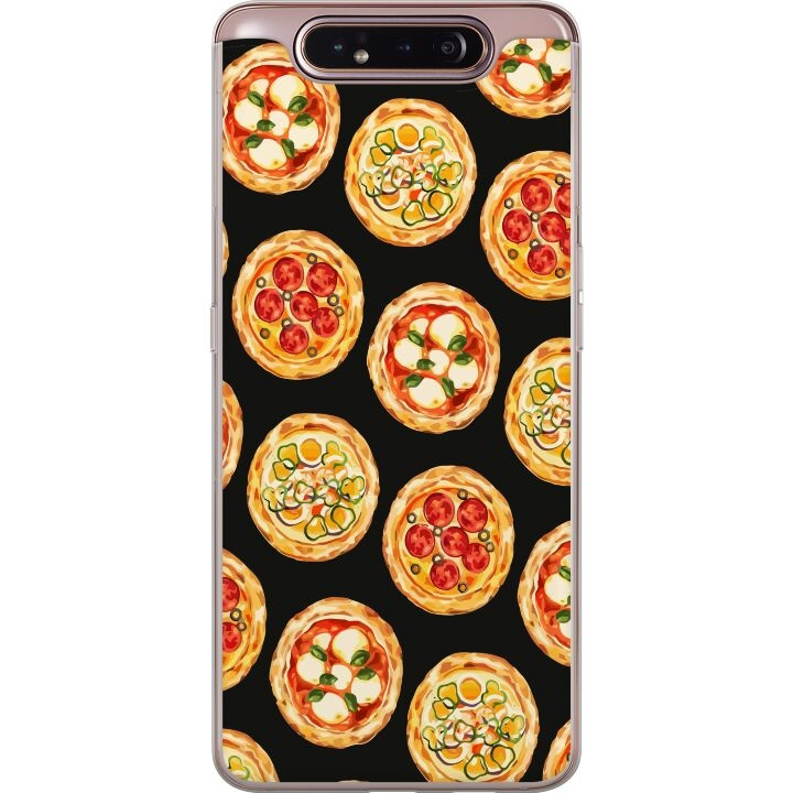 Mobilcover til Samsung Galaxy A80 med Pizza motiv i gruppen SMARTPHONES & TABLETS / Mobil Beskyttelse / Samsung hos TP E-commerce Nordic AB (A60240)