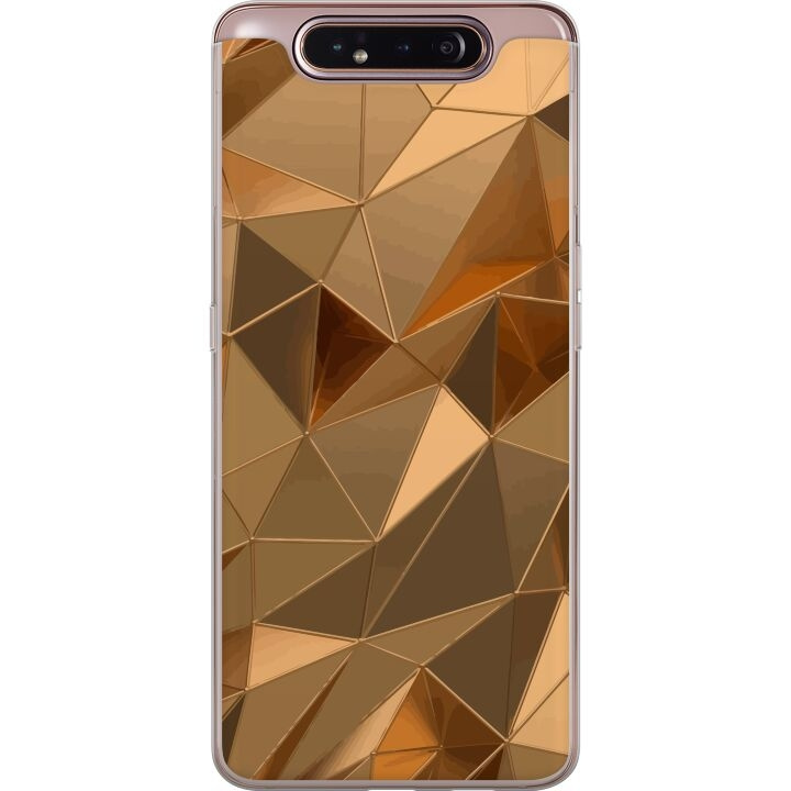 Mobilcover til Samsung Galaxy A80 med 3D Guld motiv i gruppen SMARTPHONES & TABLETS / Mobil Beskyttelse / Samsung hos TP E-commerce Nordic AB (A60251)