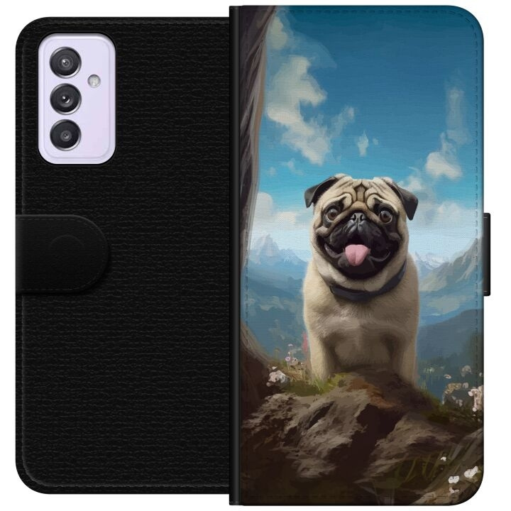 Tegnebogsetui til Samsung Galaxy A82 5G med Glad Hund motiv i gruppen SMARTPHONES & TABLETS / Mobil Beskyttelse / Samsung hos TP E-commerce Nordic AB (A60272)