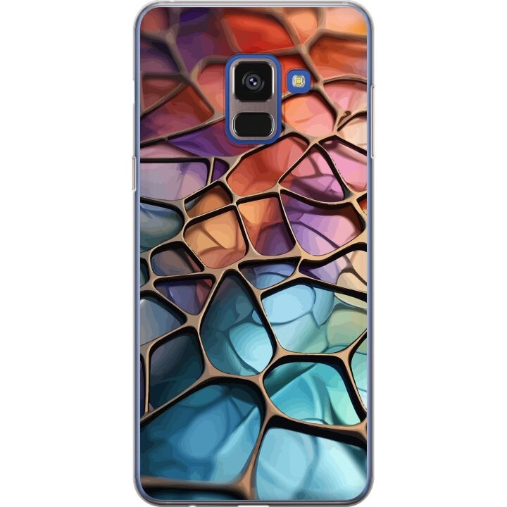 Mobilcover til Samsung Galaxy A8 (2018) med Metallict mønster motiv i gruppen SMARTPHONES & TABLETS / Mobil Beskyttelse / Samsung hos TP E-commerce Nordic AB (A60318)
