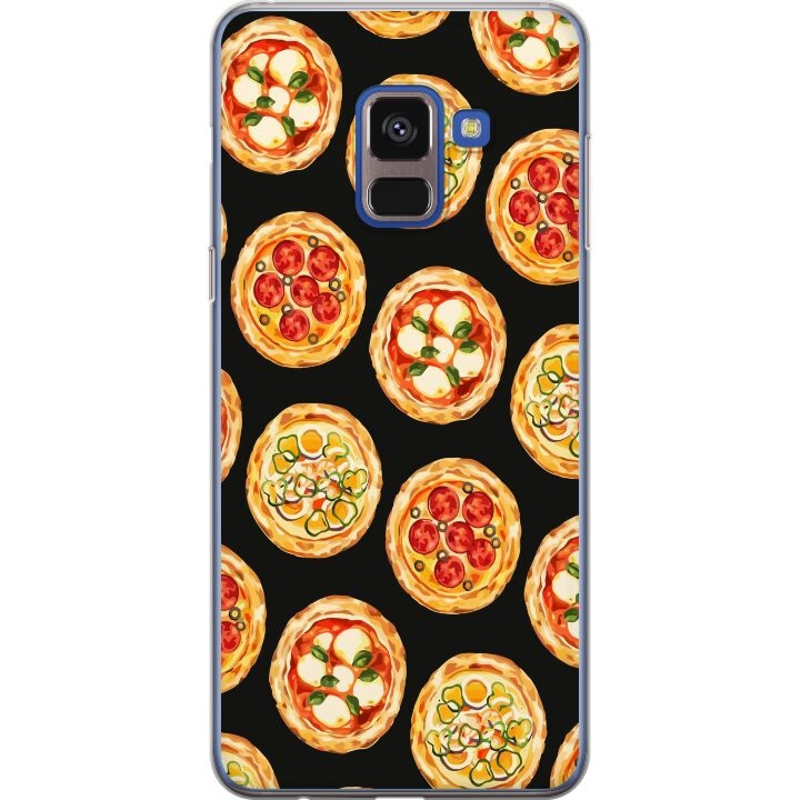 Mobilcover til Samsung Galaxy A8 (2018) med Pizza motiv i gruppen SMARTPHONES & TABLETS / Mobil Beskyttelse / Samsung hos TP E-commerce Nordic AB (A60321)