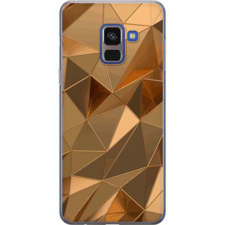 Mobilcover til Samsung Galaxy A8 (2018) med 3D Guld motiv i gruppen SMARTPHONES & TABLETS / Mobil Beskyttelse / Samsung hos TP E-commerce Nordic AB (A60332)