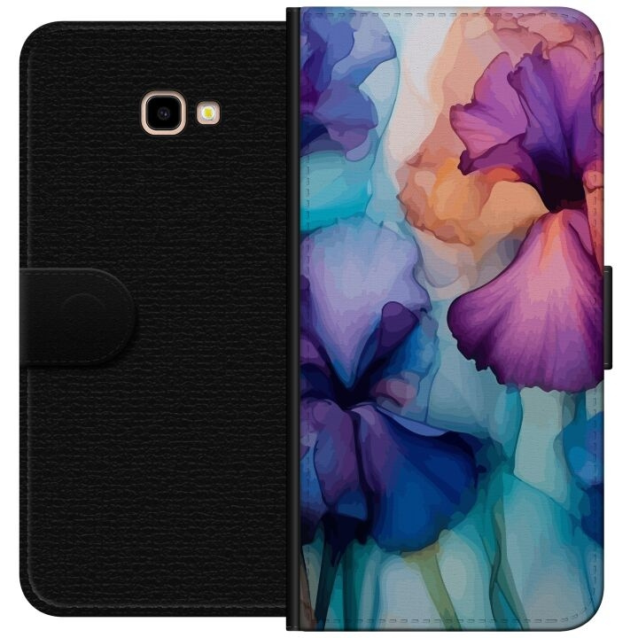 Tegnebogsetui til Samsung Galaxy J4+ med Magiske blomster motiv i gruppen SMARTPHONES & TABLETS / Mobil Beskyttelse / Samsung hos TP E-commerce Nordic AB (A60392)