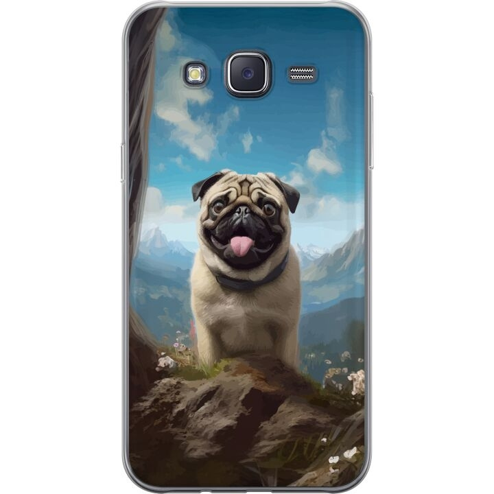 Mobilcover til Samsung Galaxy J5 med Glad Hund motiv i gruppen SMARTPHONES & TABLETS / Mobil Beskyttelse / Samsung hos TP E-commerce Nordic AB (A60461)