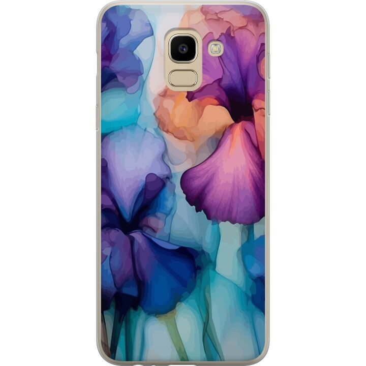 Mobilcover til Samsung Galaxy J6 med Magiske blomster motiv i gruppen SMARTPHONES & TABLETS / Mobil Beskyttelse / Samsung hos TP E-commerce Nordic AB (A60473)