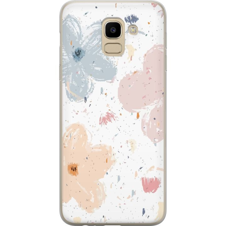 Mobilcover til Samsung Galaxy J6 med Blomster motiv i gruppen SMARTPHONES & TABLETS / Mobil Beskyttelse / Samsung hos TP E-commerce Nordic AB (A60482)