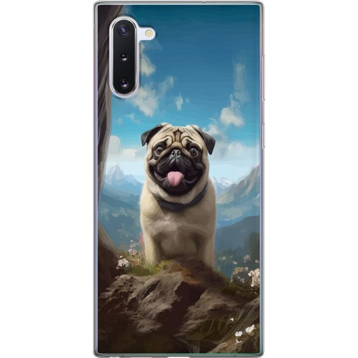 Mobilcover til Samsung Galaxy Note10 med Glad Hund motiv i gruppen SMARTPHONES & TABLETS / Mobil Beskyttelse / Samsung hos TP E-commerce Nordic AB (A60542)