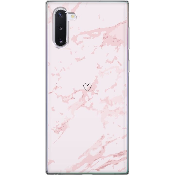 Mobilcover til Samsung Galaxy Note10 med Rosa Hjerte motiv i gruppen SMARTPHONES & TABLETS / Mobil Beskyttelse / Samsung hos TP E-commerce Nordic AB (A60547)