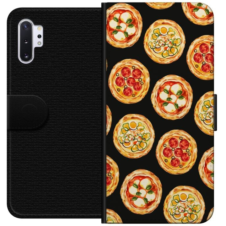 Tegnebogsetui til Samsung Galaxy Note10+ med Pizza motiv i gruppen SMARTPHONES & TABLETS / Mobil Beskyttelse / Samsung hos TP E-commerce Nordic AB (A60591)