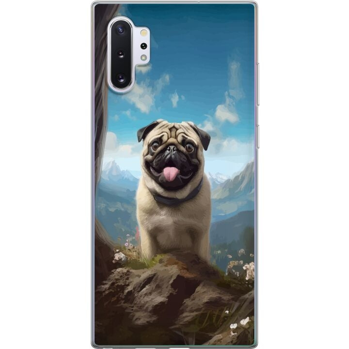 Mobilcover til Samsung Galaxy Note10+ med Glad Hund motiv i gruppen SMARTPHONES & TABLETS / Mobil Beskyttelse / Samsung hos TP E-commerce Nordic AB (A60623)