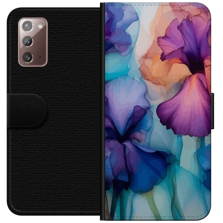 Tegnebogsetui til Samsung Galaxy Note20 med Magiske blomster motiv i gruppen SMARTPHONES & TABLETS / Mobil Beskyttelse / Samsung hos TP E-commerce Nordic AB (A60635)