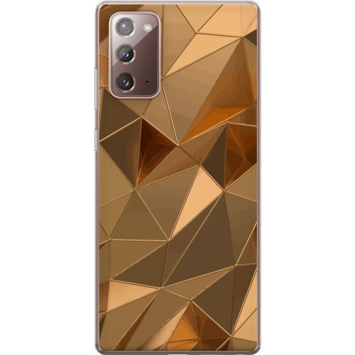 Mobilcover til Samsung Galaxy Note20 med 3D Guld motiv i gruppen SMARTPHONES & TABLETS / Mobil Beskyttelse / Samsung hos TP E-commerce Nordic AB (A60683)