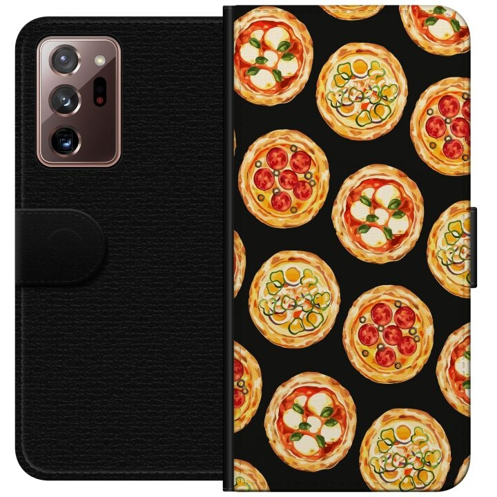 Tegnebogsetui til Samsung Galaxy Note20 Ultra med Pizza motiv i gruppen SMARTPHONES & TABLETS / Mobil Beskyttelse / Samsung hos TP E-commerce Nordic AB (A60699)