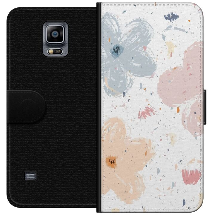 Tegnebogsetui til Samsung Galaxy Note 4 med Blomster motiv i gruppen SMARTPHONES & TABLETS / Mobil Beskyttelse / Samsung hos TP E-commerce Nordic AB (A60752)