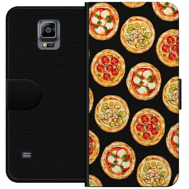 Tegnebogsetui til Samsung Galaxy Note 4 med Pizza motiv i gruppen SMARTPHONES & TABLETS / Mobil Beskyttelse / Samsung hos TP E-commerce Nordic AB (A60753)