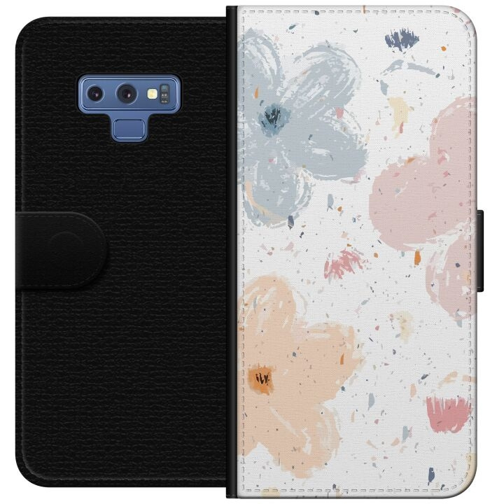 Tegnebogsetui til Samsung Galaxy Note9 med Blomster motiv i gruppen SMARTPHONES & TABLETS / Mobil Beskyttelse / Samsung hos TP E-commerce Nordic AB (A60779)