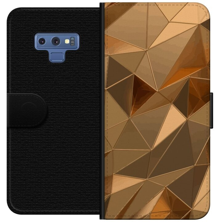 Tegnebogsetui til Samsung Galaxy Note9 med 3D Guld motiv i gruppen SMARTPHONES & TABLETS / Mobil Beskyttelse / Samsung hos TP E-commerce Nordic AB (A60791)