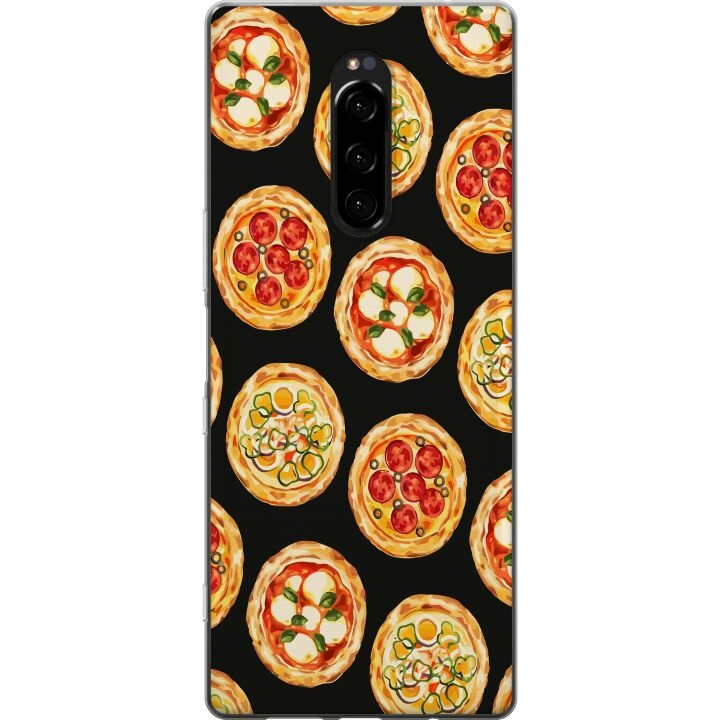 Mobilcover til Sony Xperia 1 med Pizza motiv i gruppen SMARTPHONES & TABLETS / Mobil Beskyttelse / Sony hos TP E-commerce Nordic AB (A60807)