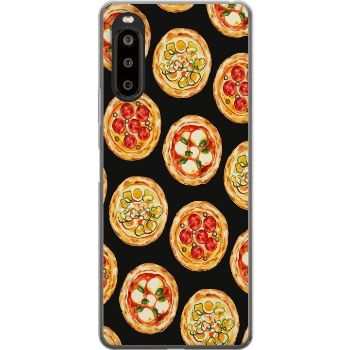 Mobilcover til Sony Xperia 10 II med Pizza motiv i gruppen SMARTPHONES & TABLETS / Mobil Beskyttelse / Sony hos TP E-commerce Nordic AB (A60888)