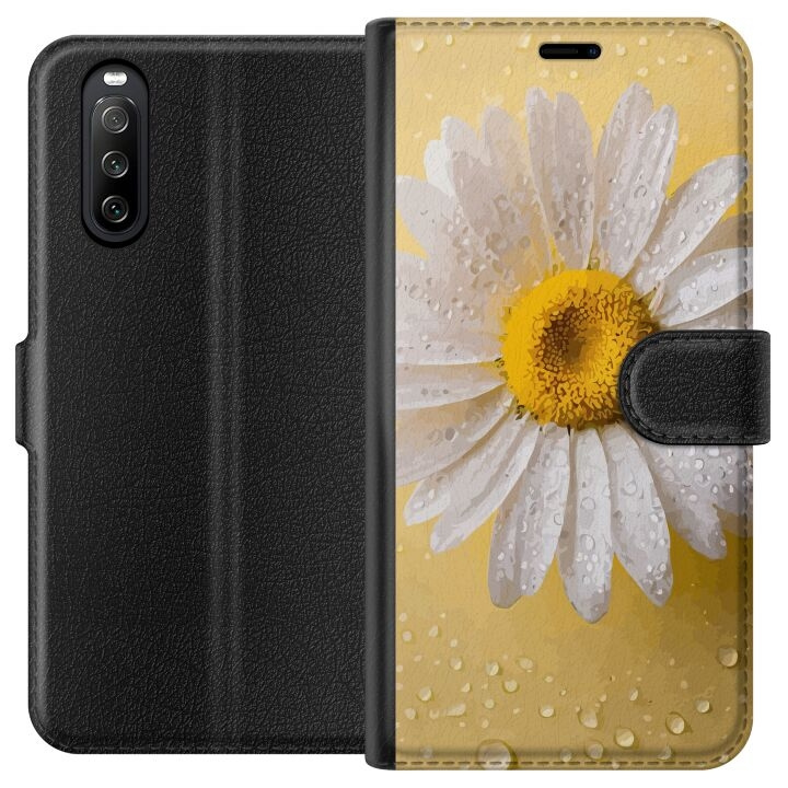 Tegnebogsetui til Sony Xperia 10 III med Porcelænsblomst motiv i gruppen SMARTPHONES & TABLETS / Mobil Beskyttelse / Sony hos TP E-commerce Nordic AB (A60902)