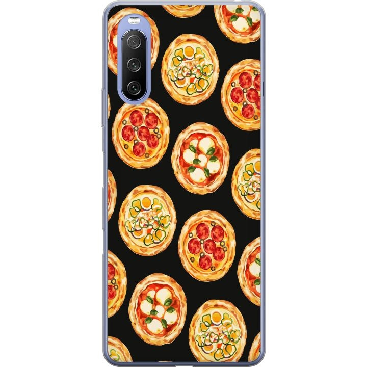 Mobilcover til Sony Xperia 10 III Lite med Pizza motiv i gruppen SMARTPHONES & TABLETS / Mobil Beskyttelse / Sony hos TP E-commerce Nordic AB (A60969)