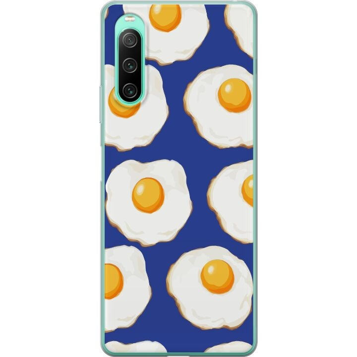 Mobilcover til Sony Xperia 10 IV med Stegte æg motiv i gruppen SMARTPHONES & TABLETS / Mobil Beskyttelse / Sony hos TP E-commerce Nordic AB (A61016)