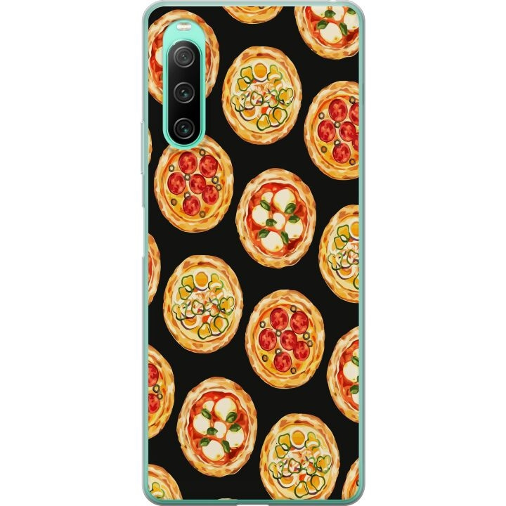 Mobilcover til Sony Xperia 10 IV med Pizza motiv i gruppen SMARTPHONES & TABLETS / Mobil Beskyttelse / Sony hos TP E-commerce Nordic AB (A61023)