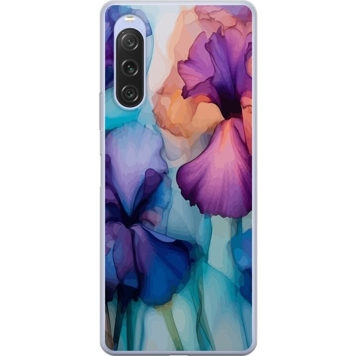 Mobilcover til Sony Xperia 10 V med Magiske blomster motiv i gruppen SMARTPHONES & TABLETS / Mobil Beskyttelse / Sony hos TP E-commerce Nordic AB (A61067)