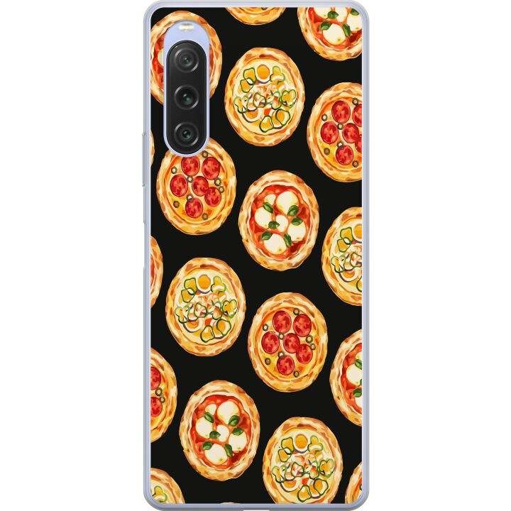 Mobilcover til Sony Xperia 10 V med Pizza motiv i gruppen SMARTPHONES & TABLETS / Mobil Beskyttelse / Sony hos TP E-commerce Nordic AB (A61077)