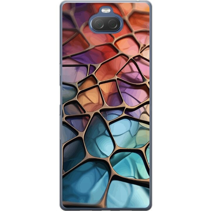 Mobilcover til Sony Xperia 10 Plus med Metallict mønster motiv i gruppen SMARTPHONES & TABLETS / Mobil Beskyttelse / Sony hos TP E-commerce Nordic AB (A61128)