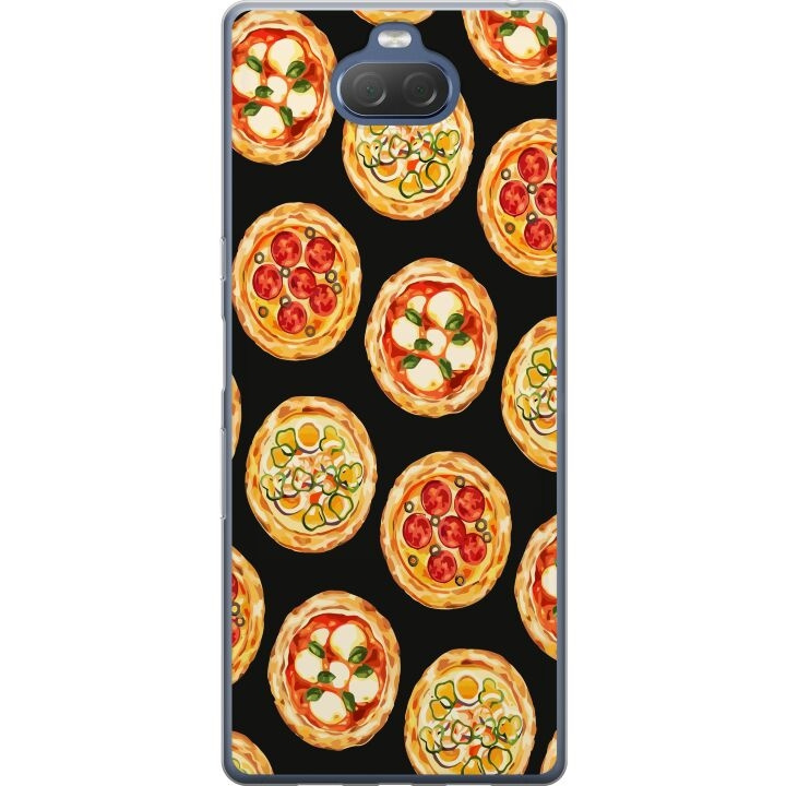 Mobilcover til Sony Xperia 10 Plus med Pizza motiv i gruppen SMARTPHONES & TABLETS / Mobil Beskyttelse / Sony hos TP E-commerce Nordic AB (A61131)