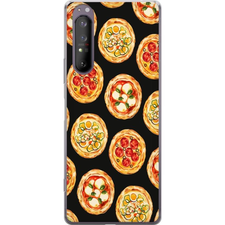 Mobilcover til Sony Xperia 1 II med Pizza motiv i gruppen SMARTPHONES & TABLETS / Mobil Beskyttelse / Sony hos TP E-commerce Nordic AB (A61158)