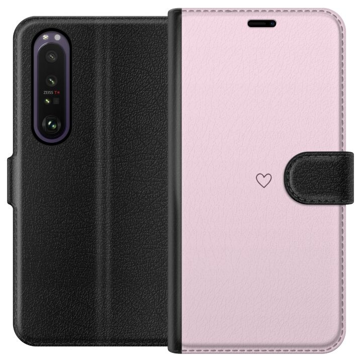 Tegnebogsetui til Sony Xperia 1 III med Hjerte motiv i gruppen SMARTPHONES & TABLETS / Mobil Beskyttelse / Sony hos TP E-commerce Nordic AB (A61191)