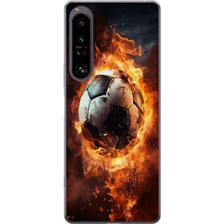 Mobilcover til Sony Xperia 1 IV med Fodbold motiv i gruppen SMARTPHONES & TABLETS / Mobil Beskyttelse / Sony hos TP E-commerce Nordic AB (A61274)