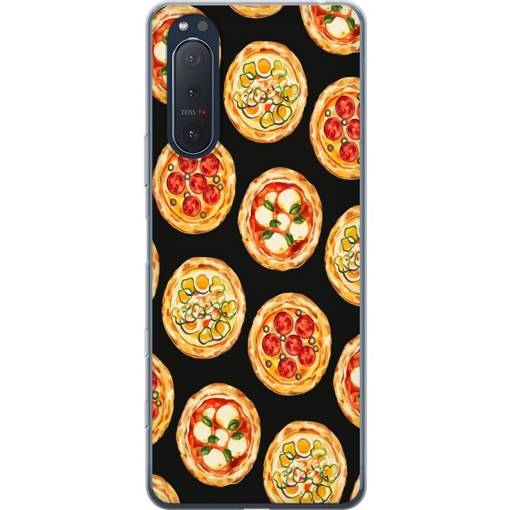 Mobilcover til Sony Xperia 5 II med Pizza motiv i gruppen SMARTPHONES & TABLETS / Mobil Beskyttelse / Sony hos TP E-commerce Nordic AB (A61401)